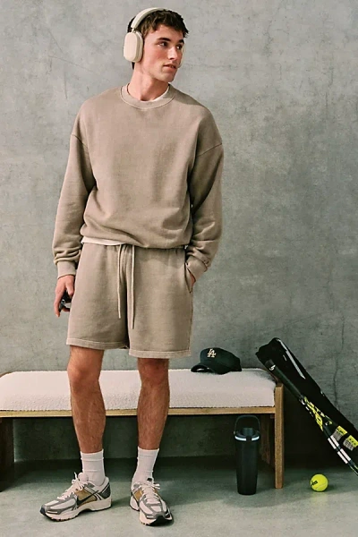 Standard Cloth Pregame Knit Short In Taupe, Men's At Urban Outfitters In Brown