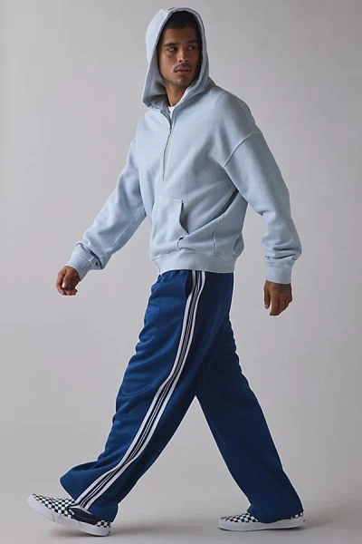 Standard Cloth Pregame Zip-up Hoodie Sweatshirt In Blue, Men's At Urban Outfitters