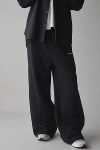 Standard Cloth Relaxed Fit Open Hem Wide Leg Sweatpant In Black, Men's At Urban Outfitters
