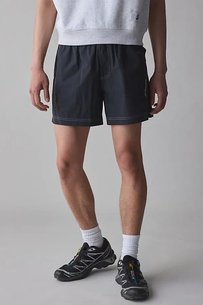 Standard Cloth Ryder 5" Nylon Short In Black, Men's At Urban Outfitters