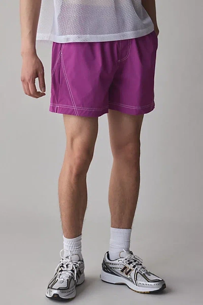 Standard Cloth Ryder 5" Nylon Short In Purple, Men's At Urban Outfitters