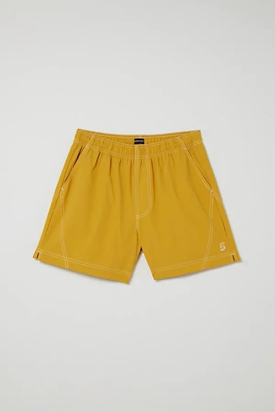 Standard Cloth Ryder 5" Nylon Short In Burnt Orange, Men's At Urban Outfitters