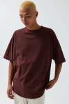 Standard Cloth Shortstop Heavyweight Cotton T-shirt In Chocolate, Men's At Urban Outfitters