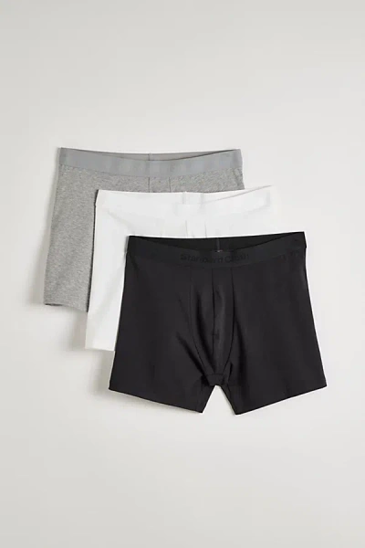 Standard Cloth Cotton Boxer Brief 3-pack In Assorted, Men's At Urban Outfitters