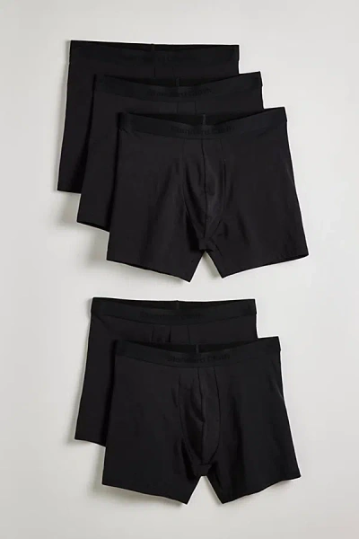 Standard Cloth Cotton Boxer Brief 5-pack In Black, Men's At Urban Outfitters