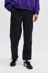 Standard Cloth Stretch Tech Windpant In Black, Men's At Urban Outfitters In Jet Black