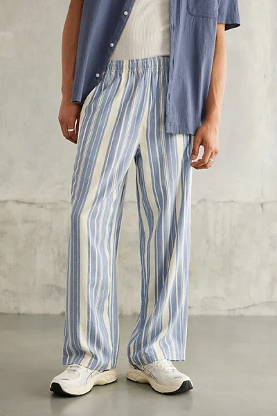Standard Cloth Striped Resort Pant In Blue Stripe, Men's At Urban Outfitters