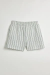 Standard Cloth Striped Terry Short In Green, Men's At Urban Outfitters