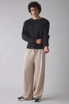 Standard Cloth Toro Henley Long Sleeve Tee In Black, Men's At Urban Outfitters
