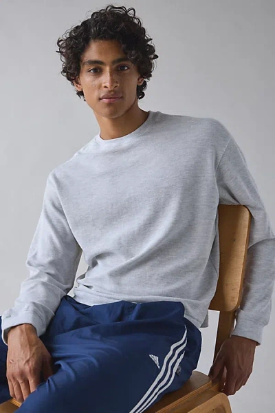 Standard Cloth Toro Thermal Long Sleeve Tee In Grey, Men's At Urban Outfitters In Gray
