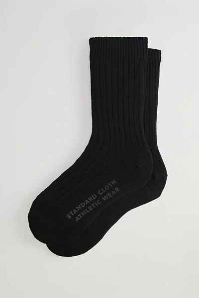 Standard Cloth Classic Trouser Crew Sock In Black, Men's At Urban Outfitters