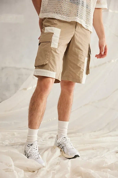 Standard Cloth Utility Bermuda Short In Greige/arctic Wolf, Men's At Urban Outfitters