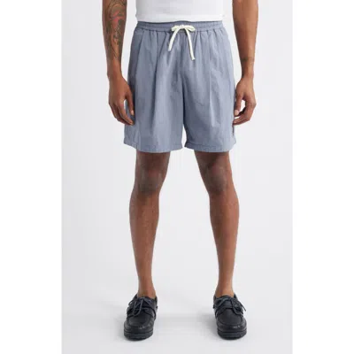 Standard Issue Camp Pleated Shorts In Gray