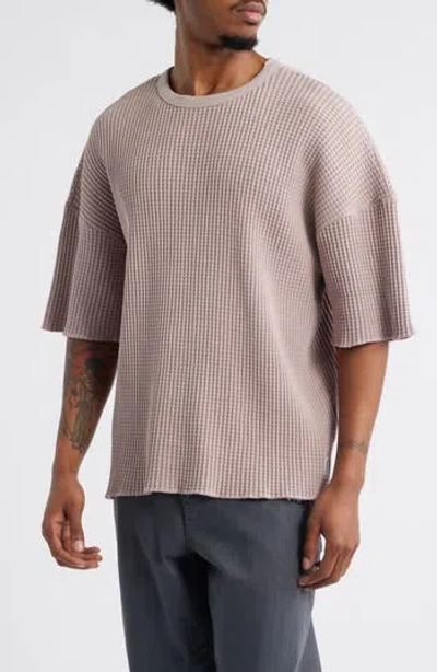 Standard Issue Oversize Thermal Knit T-shirt In Purple