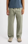 Standard Issue Pd Cotton Blend Drawstring Slacker Pants In Gray