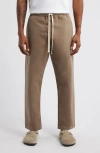 Standard Issue Pd Cotton Blend Drawstring Slacker Pants In Suede