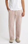 Standard Issue Pd Drawstring Cargo Pants In Pink