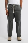 Standard Issue Pd Drawstring Cargo Pants In Vintage Black