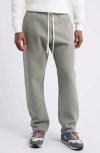Standard Issue Sashiko Puckered Drawstring Slacker Pants In Concrete