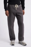 Standard Issue Sashiko Puckered Drawstring Slacker Pants In Vintage Black