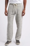 Standard Issue Tweed Drawstring Slacker Pants In Grey