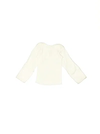 Pre-owned Standard Textile Babies' Long Sleeve T-shirt In White