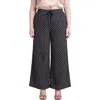 Standards & Practices Drawstring Wide Leg Pants In Black