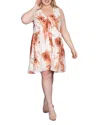 Standards & Practices Floral Print Tulip Hem Mini Shift Dress In Desert Floral