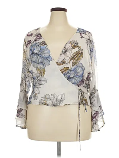 Pre-owned Standards & Practices Kimono In Ivory