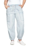 Standards & Practices Plus Size Low Slung Pull On Pants In Light Hand Sand