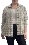 Standards & Practices Plaid Jacket In Black Taupe