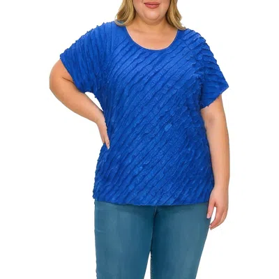 Standards & Practices Ruffle Top In Blue