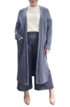 Standards & Practices Side Slit Duster In Navy