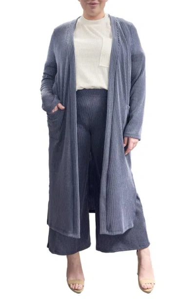 Standards & Practices Side Slit Duster In Navy