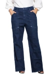 Standards & Practices Workwear High Waist Jeans In Dark Rinse