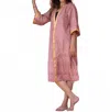 Standawt Diva Silk Saree One Size Kimono In Pink In Pink