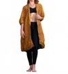 Standawt Golden Glow Reversible Saree One Size Kimono In Yellow In Multi
