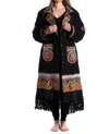 Standawt Merino Wool Coat In Black/maroon/purple In Black