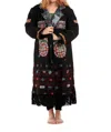 Standawt Merino Wool Coat In Black/orange/green In Black