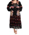 Standawt Merino Wool Coat In Black/pink/orange In Multi