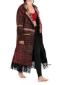 Standawt Merino Wool Coat In Brown In Multi