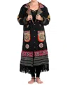 Standawt Rare Merino Wool Coat In Black/red In Black