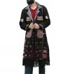 Standawt Timeless Merino Wool Coat In Black/blue In Black