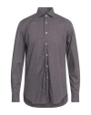 Standbridge Man Shirt Brown Size 17 Cotton, Elastane