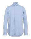 Standbridge Man Shirt Sky Blue Size 17 Cotton, Polyamide, Elastane