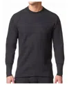 Stanfield's Men's Heatfx Midweight Base Layer Long Sleeve Undershirt In Black