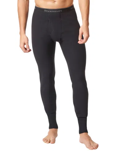 Stanfield's Men's Heatfx Midweight Base Layer Long Underwear In Black