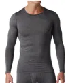 Stanfield's Men's Heatfx Ultralight Base Layer Long Sleeve Undershirt In Charcoal
