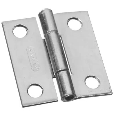Stanley 1" H X 2" W Surface Mount Single Door Hinge In Zinc Plated