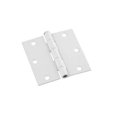Stanley 1" H X 3" W Surface Mount Single Door Hinge In White